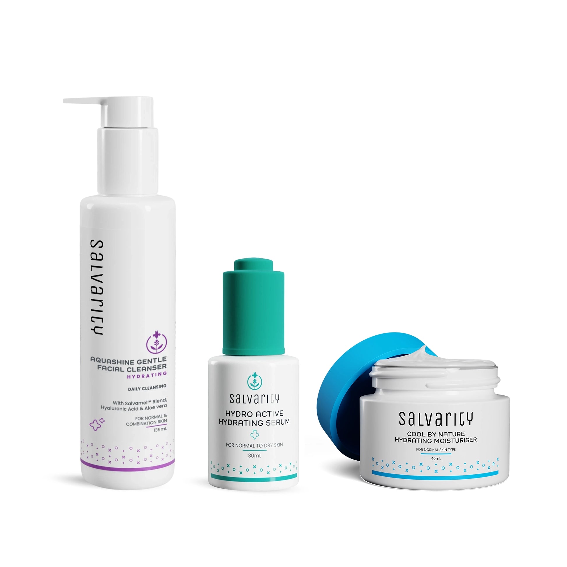 Salvarity Skincare Dry Skin bundle products