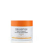 Salvarity moisturiser jar with orange lid on a white background